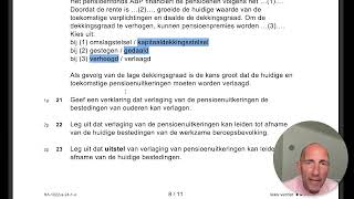 Economie examen 2024  eerste tijdvak  15 mei 2024  Opgave 4 Pensioenuitkeringen [upl. by Hurlee]