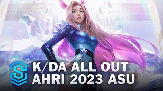 KDA ALL OUT Ahri Skin Spotlight  League of Legends [upl. by Arlana]