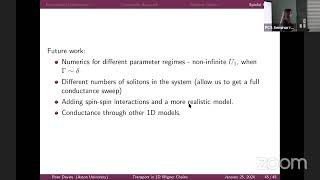 Rose Davies Resonant fractional conductance in 1D Wigner chains [upl. by Anitra]