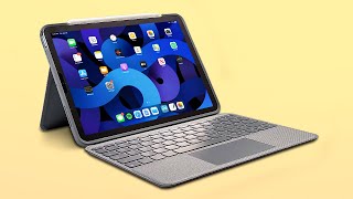 The BEST iPad Air 4 Keyboard Case with Trackpad  Logitech Folio Touch [upl. by Mccollum]