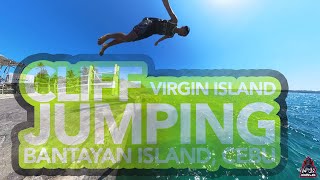 Cliff Diving At Virgin Island in Bantayan Island Cebu [upl. by Eldoree]