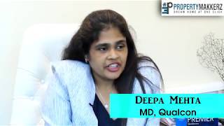 Qualcon MD Deepa Mehta talks about post pandemic situation in Navi Mumbai [upl. by Karlee145]