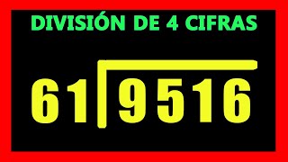 ✅👉 Divisiones de 4 cifras adentro y 2 afuera [upl. by Oirretna60]