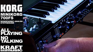 Korg MiniKorg 700FS  All Playing No Talking [upl. by Alleciram]