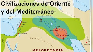 Ubicación de las civilizaciones agrícolas de Oriente y las del Mediterráneo  Historia [upl. by Etram17]