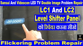 led tv double image repair  videocon led tv double image  sansui led tv double image problem [upl. by Slen]