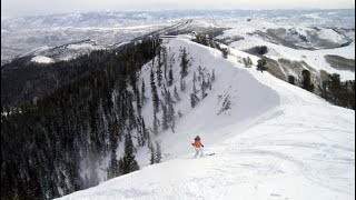 Skiing McConkeys Bowl ◆◆ in Park City Utah [upl. by Etnelav]