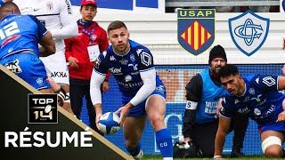 TOP 14  Résumé partie USA Perpignan v Castres Olympique J20  Saison 202324 [upl. by Lotti]