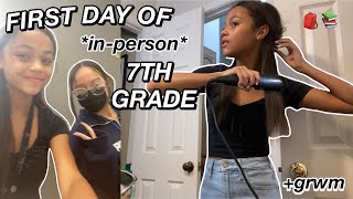 GRWM FIRST DAY OF 7TH GRADE  2022 [upl. by Asiak]