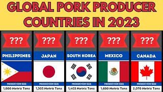 Pork Production Global Pork Producer Countries 2023 Pork Producer Countries [upl. by Yehsa]