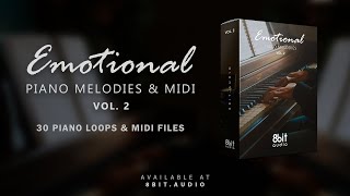 MIDI Files amp Loops Emotional Piano Melodies Vol 2  Emotional Midi Pack  100 RoyaltyFree [upl. by Ylicic493]