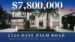 Tour an incredible 78M Contemporary Estate in Royal Palm Yacht amp Country Club [upl. by Assilav]