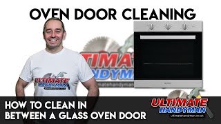 How to clean in between a glass oven door [upl. by Steve]