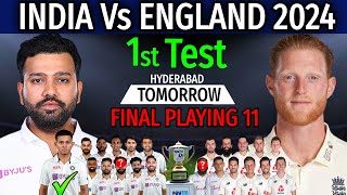 India Vs England 1st Test Match 2024  Details amp Playing 11  Ind Vs Eng 1st Test 2024 Date amp Time [upl. by Salzhauer312]