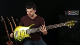 Lime Green Chrome Bass  Custom Warwick Thumb Demo • Mark Michell [upl. by Maurice765]