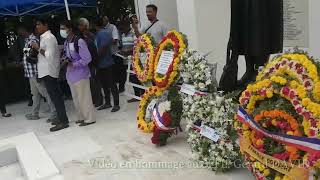 Pondichéry Célébration du 14 juillet 24 au monument aux morts  Bastille day MME La Consule speech [upl. by Guthrie563]