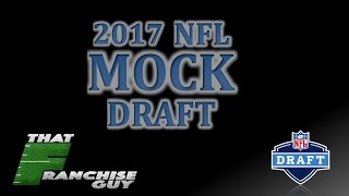 2017 NFL Mock Draft With Trades amp Madden Rookie Ratings [upl. by Newob]