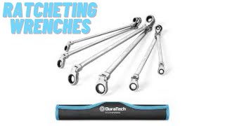 DURATECH Extra Long FlexHead Double Box End Ratcheting Wrench Set Review [upl. by Atnad270]