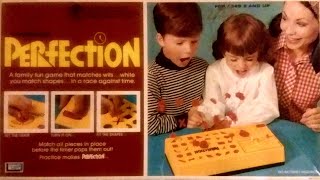 Ep 170 Perfection 1st Edition Board Game Review Lakeside 1974  How To Play [upl. by Haisi692]