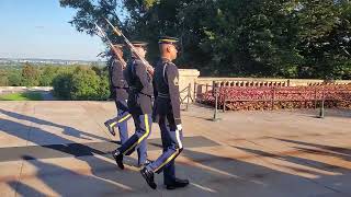 Changing of the Guard Tomb of the Unknown Soldier Arlington Cemetary 102024 Part 2 [upl. by Eedyah]