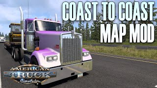 ATS  How to Install Coast To Coast Map Mod in American Truck Simulator  Tutorial  C2C [upl. by Vevine810]