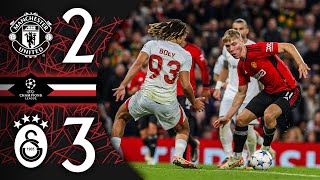 Hojlunds First Goals At Old Trafford  Man Utd 23 Galatasaray  Match Recap [upl. by Tepper]