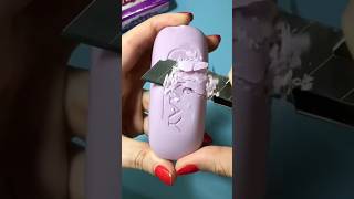 Carving very dry Camay soap asmr asmrsoap soapcarving satisfying [upl. by Ninel]