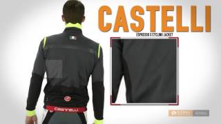 Castelli Espresso 3 Cycling Jacket  Windstopper® Full Zip For Men [upl. by Inalial]