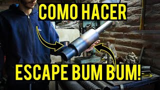 COMO HACER UN SILENCIADOR DE ESCAPE BUM BUM🔥🔥💨💨 [upl. by Yrolam]