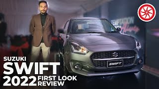 Suzuki Swift GLX 2022  First Look Review  PakWheels [upl. by Ettevey92]