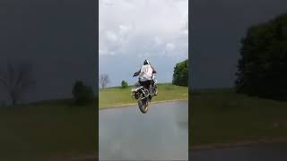 Street Bike Jump into Pond [upl. by Inttirb]