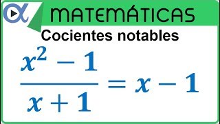 Cocientes notables [upl. by Mik]