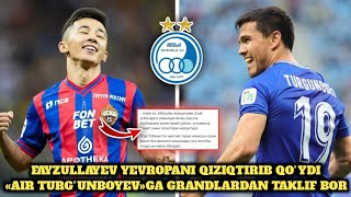 ABBOSBEK FAYZULLAYEV YEVROPANI QIZIQTIRIB QOYDI  «AIR TURGUNBOYEV»GA GRANDLARDAN TAKLIF BOR [upl. by Nicolai]