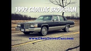 1992 Cadillac Brougham  quotChris Drives Carsquot Video Test Drive [upl. by Yesmar]