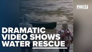 FULL VIDEO Dramatic water rescue in Western North Carolina [upl. by Muller]