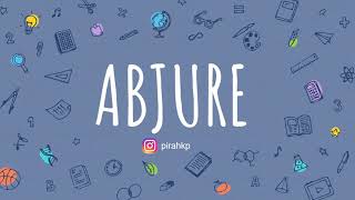 Abjure meaning in UrduHindi  Word of the Day  English Vocabulary [upl. by Htebilil]