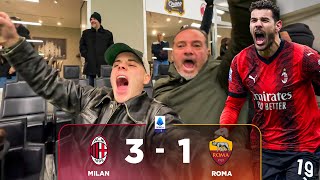 🚀 MOURINHO ESONERATO dopo questa  MILAN 31 ROMA Live Reaction San Siro [upl. by Onig]