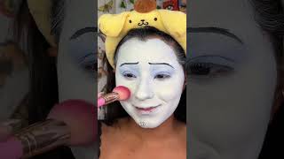 MAQUILLAJE DE PAYASITO TRISTE DE PORCELANA🎪🥺 Día 23 de 31 de Halloween porcelain clown [upl. by Adekram]