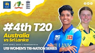 4th T20  Australia vs Sri Lanka  U19 Womens TriNation Series 2024 [upl. by Amikehs]