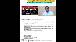 What medications can cause Hyperkalemia [upl. by Tonry]