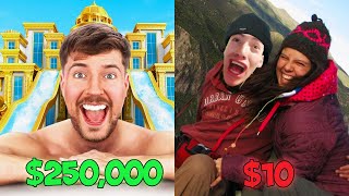 ¡Vacaciones de 1 vs Vacaciones de 250000  Glogloking Reacciona A MrBeast [upl. by Umont]