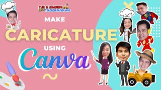 MAKE CARICATURE USING CANVA [upl. by Hibbs]