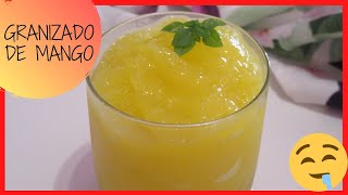 CÓMO HACER GRANIZADO DE MANGO 🍧【RECETA MUY FÁCIL】😍 100 NATURAL [upl. by Yragerg]