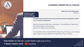 Sesión Academia Argentina de Cirugía  Miércoles 13 de noviembre de 2024 [upl. by Leora273]