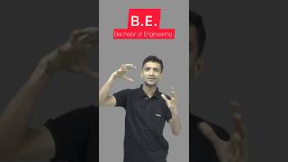 how to speak quotBachelor of Engineering BEquot in Indian Sign Language signLanguage deafcommunity [upl. by Kellyn]