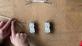 How To Wire Outlets In A Daisy Chain Wire Multiple Outlets Series Receptacle [upl. by Enelia]