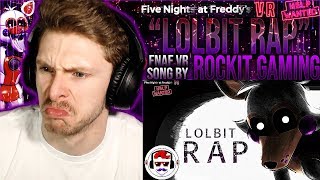 Vapor Reacts 970  FNAF VR HELP WANTED RAP SONG quotLolbitquot by Rockit Gaming REACTION [upl. by Leunamme]