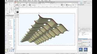 Barajas terminal 4 modelleren met NURBS in Vectorworks [upl. by Azaria438]