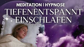 Finde einen tiefen amp erholsamen Schlaf 💜 Meditation zum Einschlafen amp Entspannen [upl. by Niuqram656]