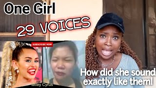 Katrina Velarde  1 GIRL 29 VOICES  Impersonating Singers REACTION [upl. by Gardel]